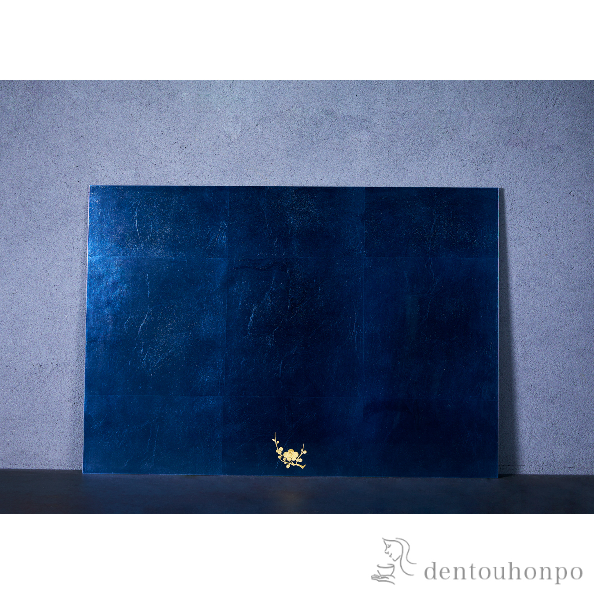 【送料無料】KAGA SHIKISAI テーブルマット DEEP BLUE≪在庫確認後、1~3営業日で出荷≫ ( 箔一 父の日 プレゼント 初任給 トレー お盆 お寿司 屠蘇器 盃 金沢金箔 )