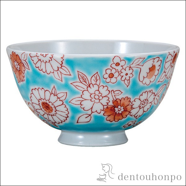 九谷焼 軽量飯碗 フラワーシャワー≪在庫確認後、通常即日で出荷≫ ( ごはん 白ご飯 お茶碗 飯碗 おすすめ 九谷焼 )