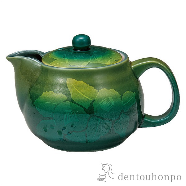 九谷焼 ポット急須 銀山茶花 1個 網付≪在庫確認後、通常即日で出荷≫ ( ティーポット お茶 セット 日本茶 おすすめ 九谷焼 )