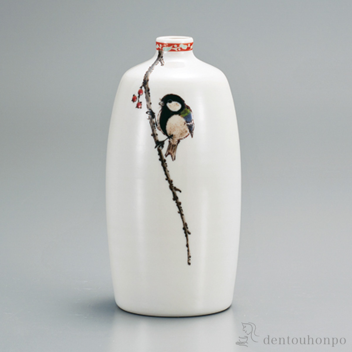 【送料無料】一輪生 晩秋 6号≪在庫確認後、1~3営業日で出荷≫ ( 花瓶 おしゃれ 花器 フラワーベース おすすめ 九谷焼 )