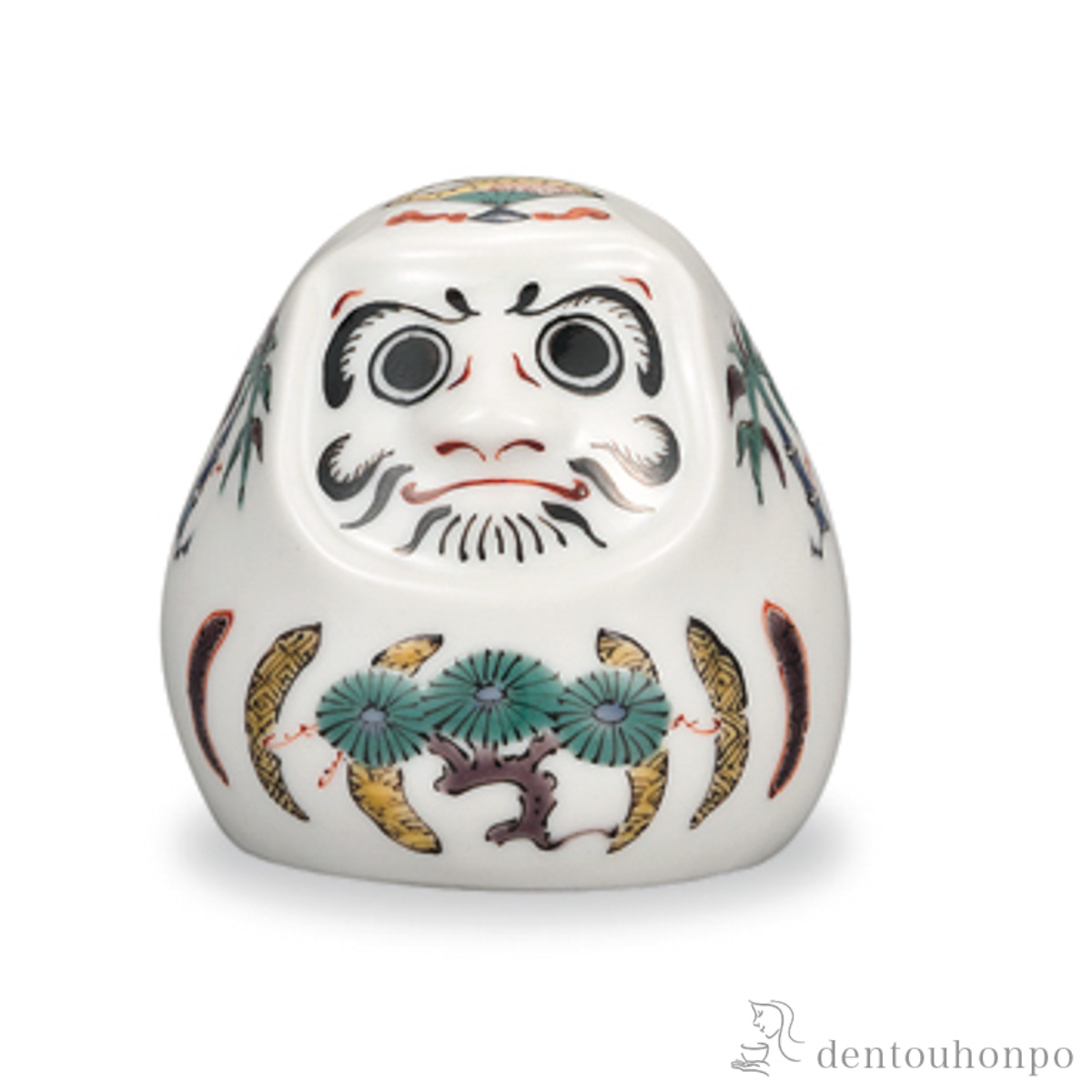 【送料無料】置物 ダルマ 三友文≪在庫確認後、1~3営業日で出荷≫ ( 置物 幸運 風水 縁起物 人気 九谷焼 )