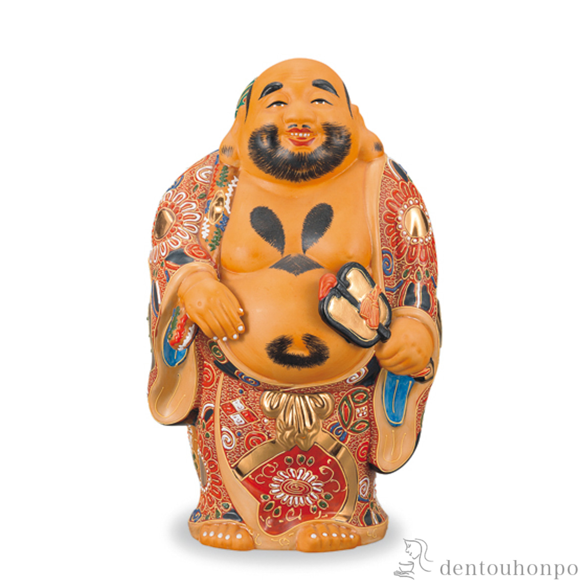 【送料無料】布袋 盛 10号≪在庫確認後、1~3営業日で出荷≫ ( 木札名入れ有料 九谷焼 )