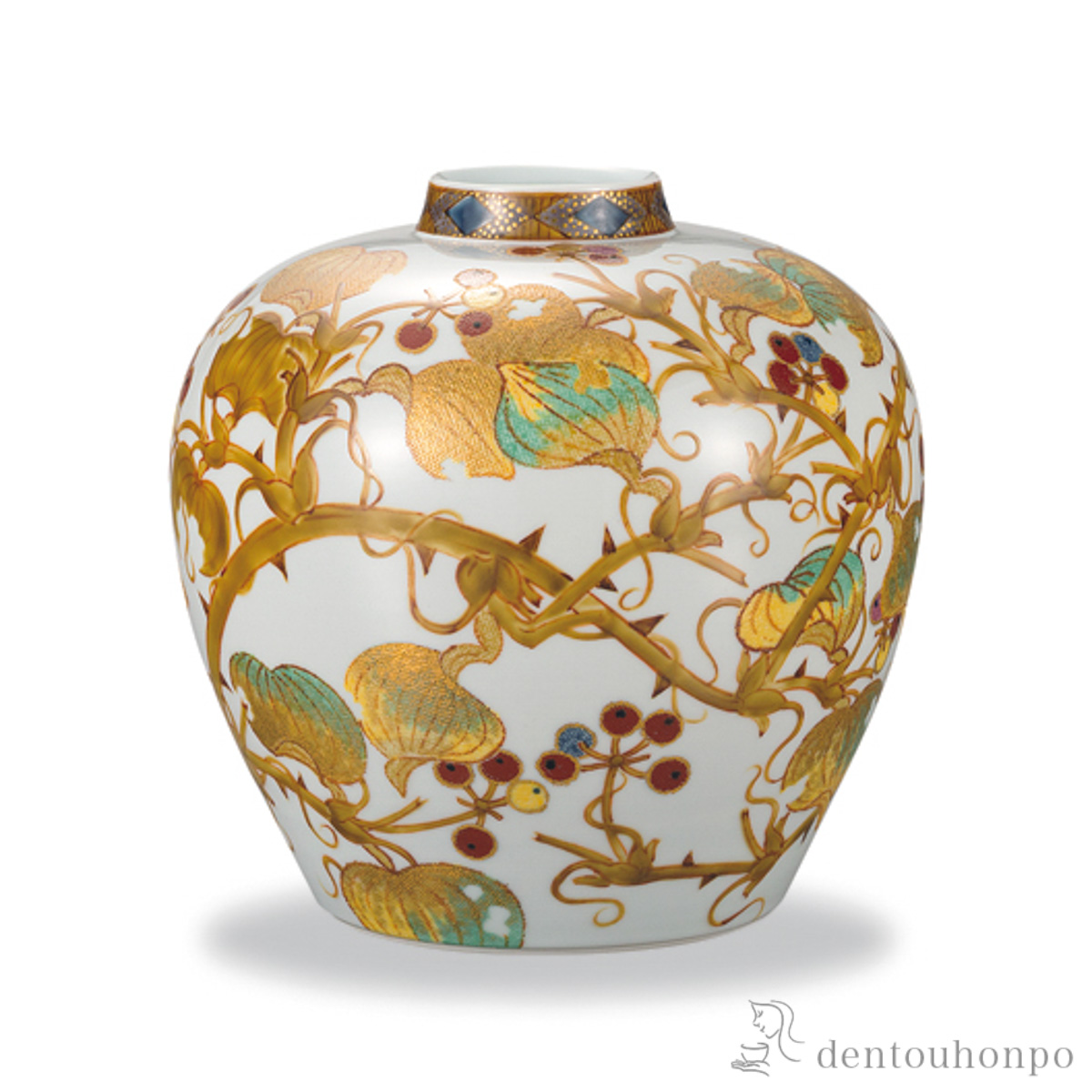 送料無料】 花瓶 双鶴木立 8号 花台付 / ガラス フラワーベース 花器