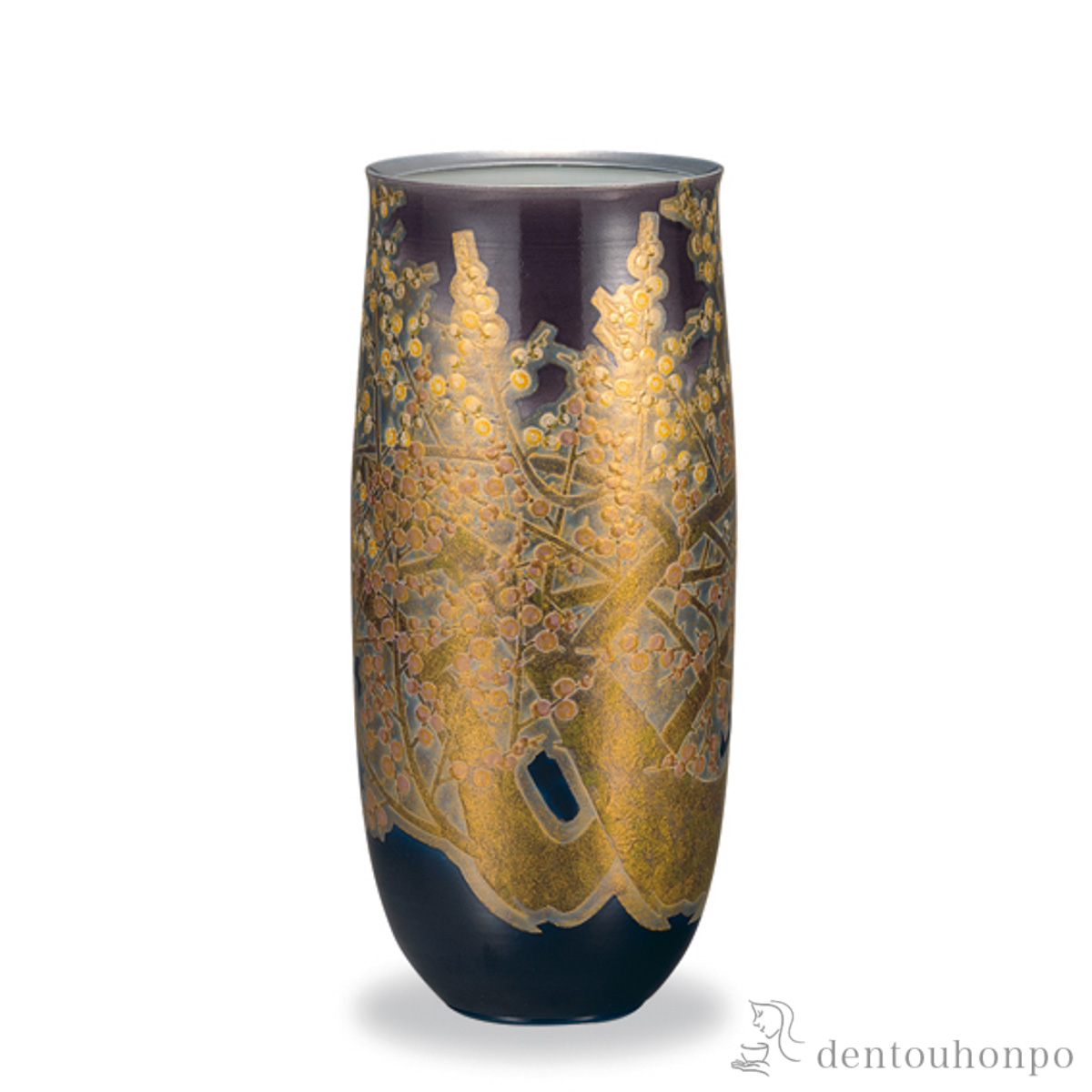 【送料無料】花瓶 梅樹 10号≪在庫確認後、1~3営業日で出荷≫ ( 木箱名入れ有料 木札名入れ有料 ガラス フラワーベース 花器 一輪挿し おすすめ 九谷焼 )