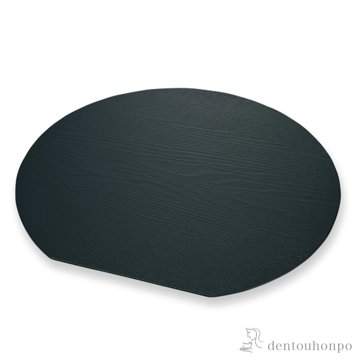 【送料無料】半月膳 黒杢出 35ｃｍ≪在庫確認後、1~3営業日で出荷≫ ( 初任給 プレゼント 父の日 ランチョンマット コーディネート 和食 洋食 おすすめ 山中漆器 )