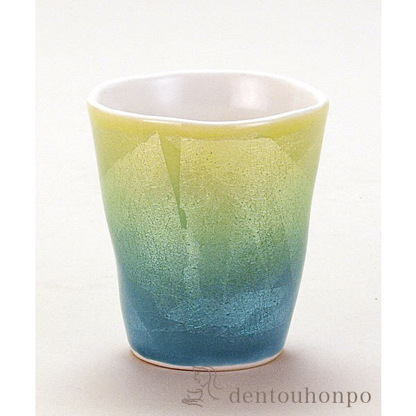 【送料無料】九谷焼 カップ 銀彩 萌色 小≪在庫確認後、1~3営業日で出荷≫ ( 焼酎グラス ビアカップ ビールグラス フリーカップ グラス 九谷焼 )