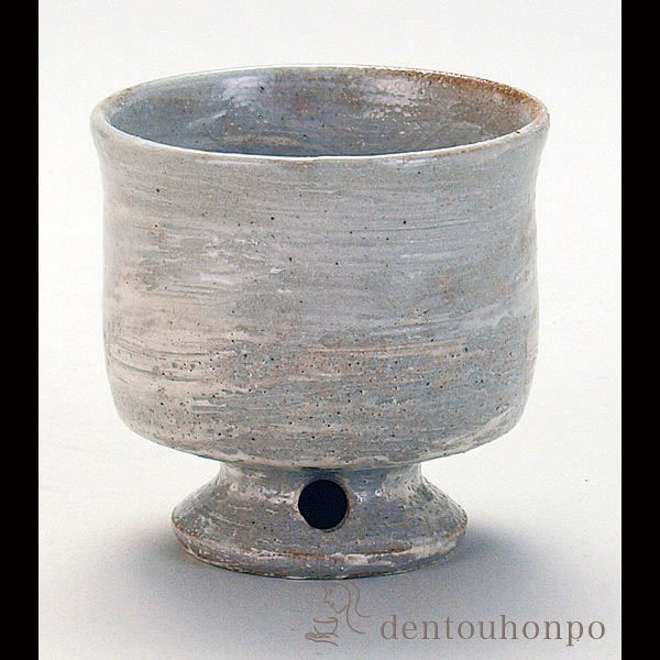 九谷焼 高台ロックカップ 白刷毛目≪在庫確認後、通常即日で出荷≫ ( 和窯 焼酎カップ ビールカップ 保温 保冷 人気 九谷焼 )