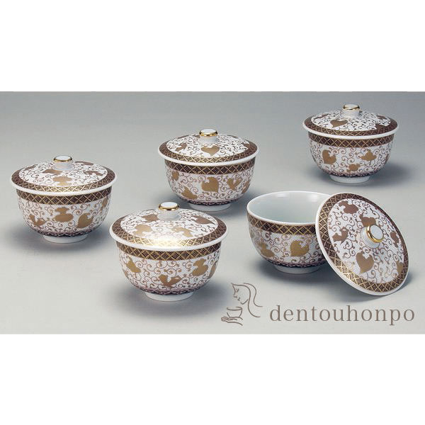 【送料無料】九谷焼 蓋付汲出揃 白粒宝尽くし≪在庫確認後、通常即日で出荷≫ ( 木箱名入れ有料 茶器セット 急須 湯呑み 日本茶 中国茶 九谷焼 )