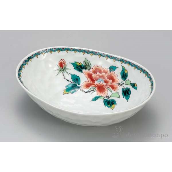 【送料無料】九谷焼 鉢 赤牡丹 6号≪在庫確認後、通常即日で出荷≫ ( 和食 セット おつまみ 朝食 煮物 九谷焼 )