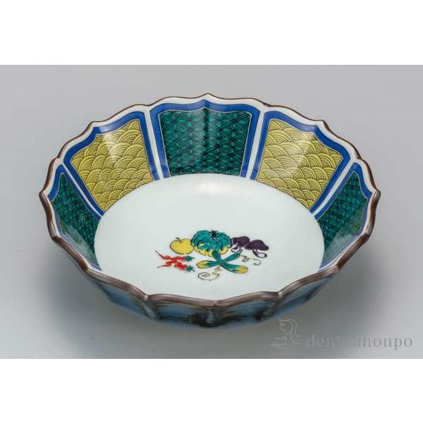 【送料無料】九谷焼 鉢 小紋野菜 5.2号≪在庫確認後、通常即日で出荷≫ ( 和食 セット おつまみ 朝食 煮物 九谷焼 )