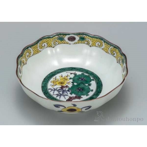 【送料無料】九谷焼 鉢 松竹梅 5.2号≪在庫確認後、通常即日で出荷≫ ( 和食 セット おつまみ 朝食 煮物 九谷焼 )