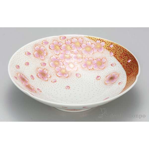 【送料無料】九谷焼 鉢 金襴手さくら 7号≪在庫確認後、通常即日で出荷≫ ( 和食 セット おつまみ 朝食 煮物 九谷焼 )