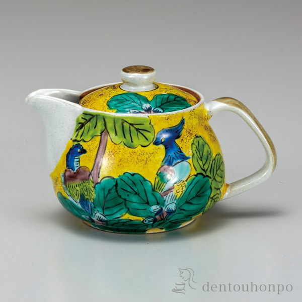 九谷焼 ポット急須 吉田屋 網付≪在庫確認後、通常即日で出荷≫ ( ティーポット お茶 セット 日本茶 おすすめ 九谷焼 )