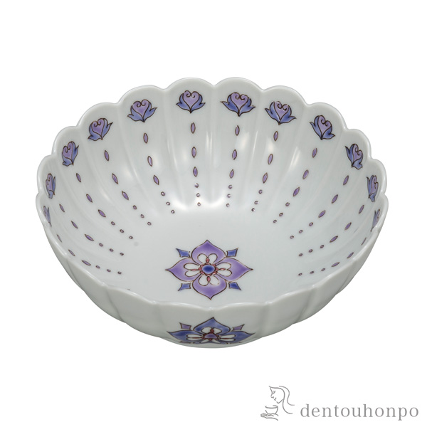 【送料無料】鉢 花菱文 5.2号≪在庫確認後、通常即日で出荷≫ ( 和食 セット おつまみ 朝食 煮物 九谷焼 )