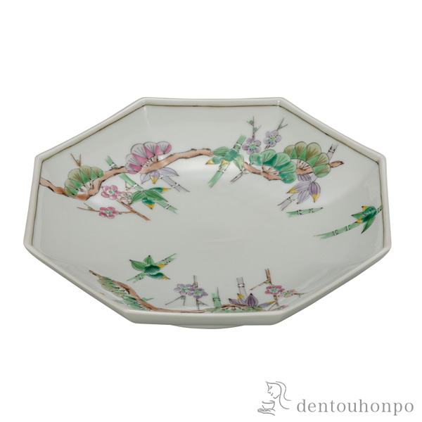 【送料無料】鉢 松竹梅 8号≪在庫確認後、通常即日で出荷≫ ( 和食 セット おつまみ 朝食 煮物 九谷焼 )