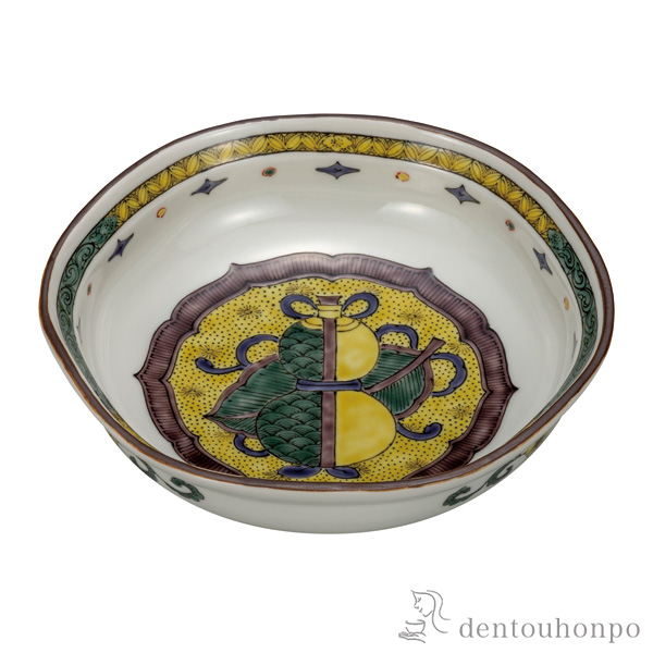 【送料無料】鉢 宝文 6号≪在庫確認後、通常即日で出荷≫ ( 和食 セット おつまみ 朝食 煮物 九谷焼 )