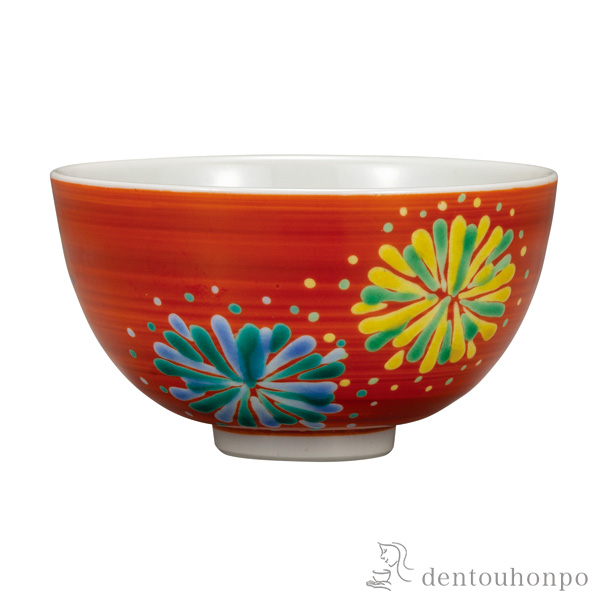 飯碗 花火≪在庫確認後、通常即日で出荷≫ ( ごはん 白ご飯 お茶碗 飯碗 おすすめ 九谷焼 )