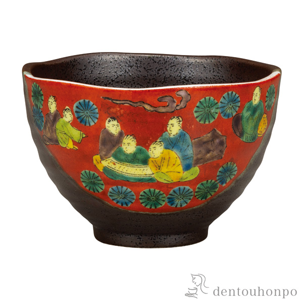 茶漬碗 木米≪在庫確認後、通常即日で出荷≫ ( どんぶり 食器 器 親子丼 しらす丼 九谷焼 )