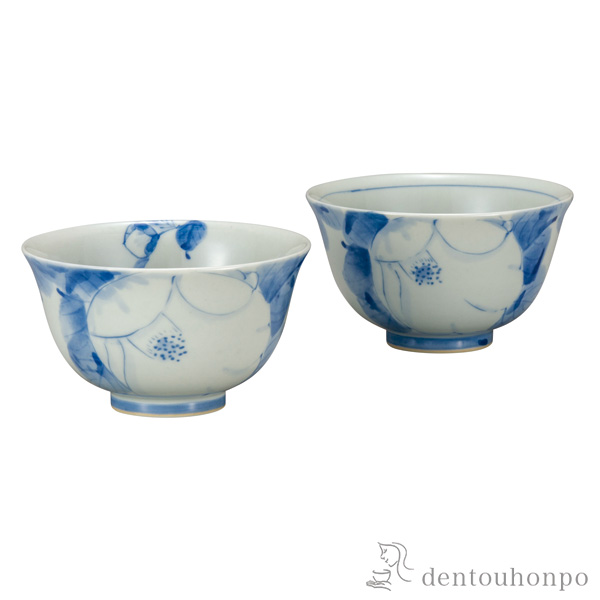 組飯碗 白椿≪在庫確認後、通常即日で出荷≫ ( ギフト プレゼント ご飯茶碗 結婚祝い おすすめ 九谷焼 )