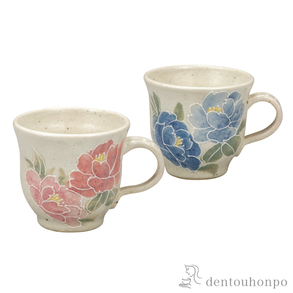 【送料無料】ペアマグカップ 香華≪在庫確認後、通常即日で出荷≫ ( プレゼント デザイン マグ オリジナル タンブラー セット 九谷焼 )