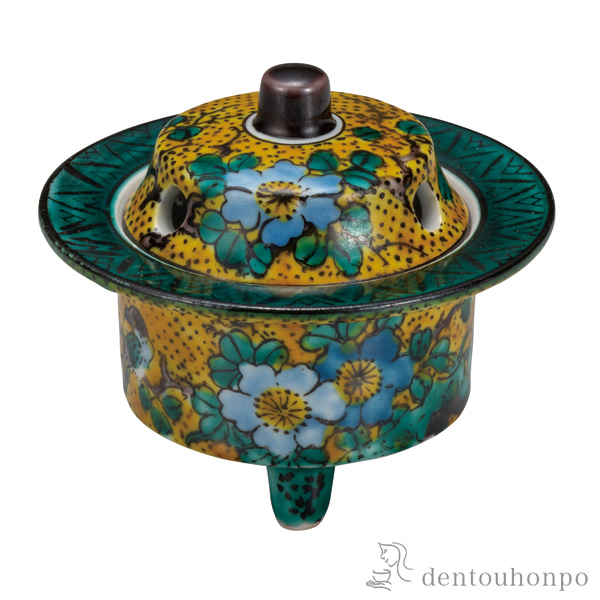 【送料無料】豆香炉 吉田屋 2.8号≪在庫確認後、通常即日で出荷≫ ( 木箱名入れ有料 お香 線香 リラックス 仏具 人気 九谷焼 )