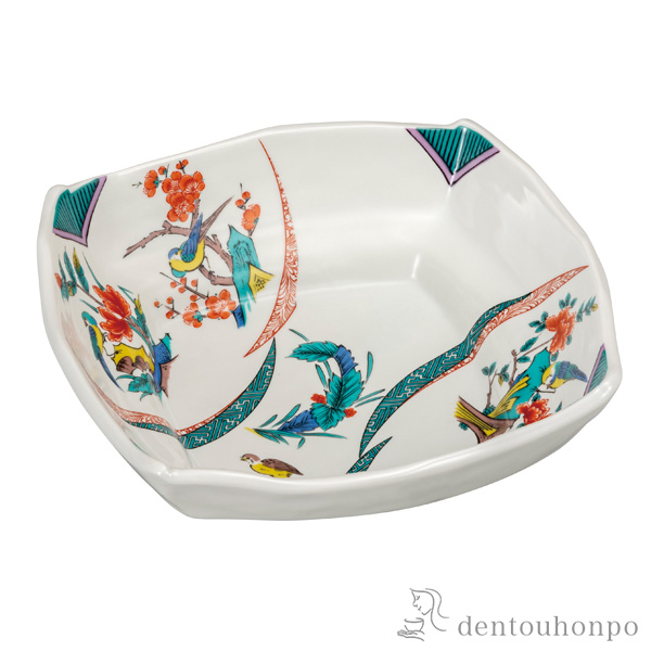 鉢 古九谷割取 7号≪在庫確認後、通常即日で出荷≫ ( 和食 食器 おつまみ 朝食 煮物 九谷焼 )