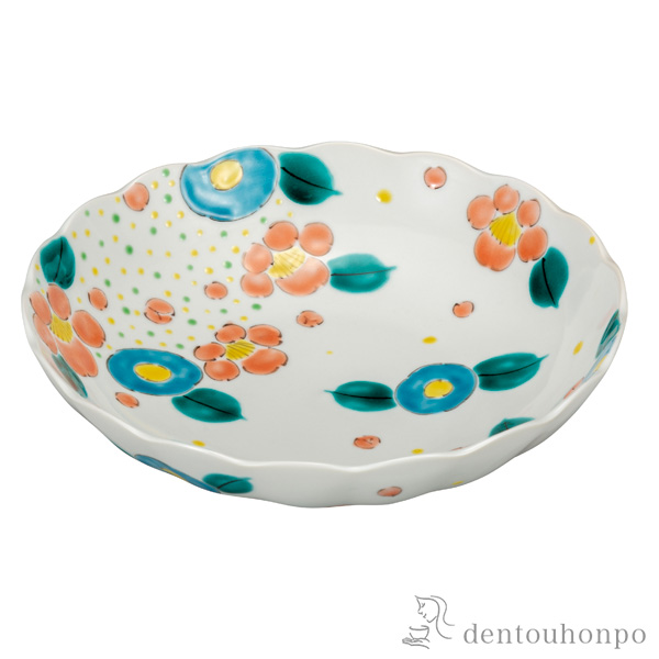 鉢 花ちらし 7号≪在庫確認後、通常即日で出荷≫ ( 和食 食器 おつまみ 朝食 煮物 九谷焼 )