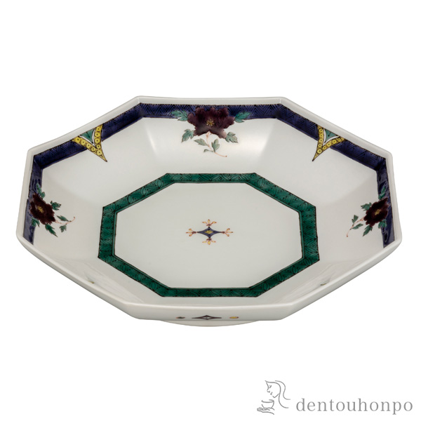 【送料無料】鉢 牡丹文 8号≪在庫確認後、通常即日で出荷≫ ( 和食 食器 料理 食器 パーティー 九谷焼 )