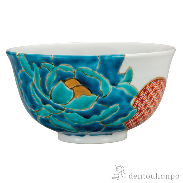 丼 青牡丹≪在庫確認後、通常即日で出荷≫ ( どんぶり 食器 器 親子丼 しらす丼 九谷焼 )