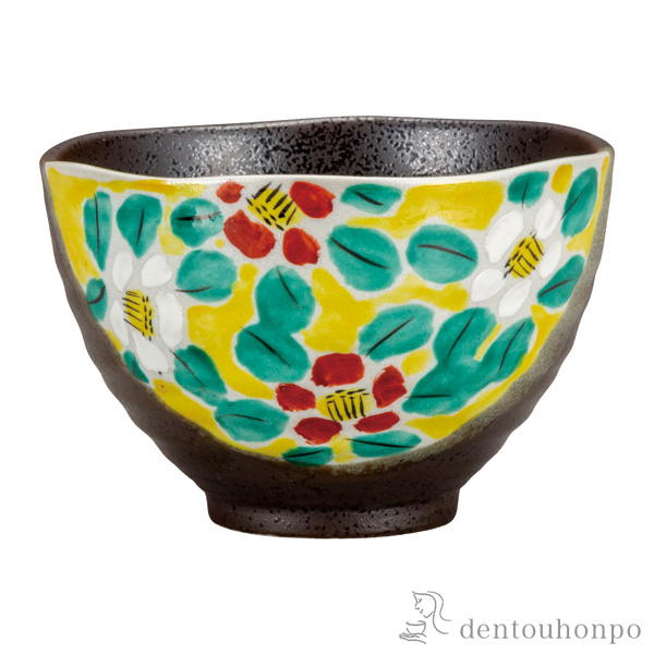 茶漬碗 花模様≪在庫確認後、通常即日で出荷≫ ( ごはん 白ご飯 お茶碗 飯碗 おすすめ 九谷焼 )