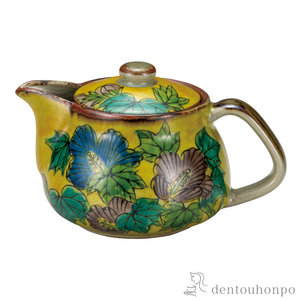 ポット急須 吉田屋芙蓉 網付≪在庫確認後、通常即日で出荷≫ ( ティーポット お茶 煎茶 日本茶 おすすめ 九谷焼 )