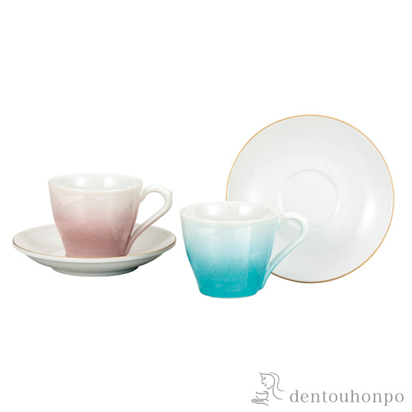 【送料無料】ペアコーヒー 銀彩≪在庫確認後、通常即日で出荷※5／7以降≫ ( 初任給 プレゼント 母の日 セット ソーサー ティーカップ 美味しい おすすめ 九谷焼 )