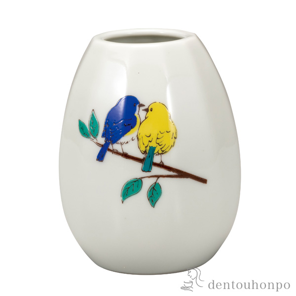 一輪生 ルリビタキ 3.5号≪在庫確認後、通常即日で出荷≫ ( 木札名入れ有料 花瓶 おしゃれ 花器 フラワーベース おすすめ 九谷焼 )