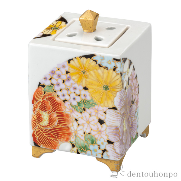 【送料無料】香炉 雅華 4号≪在庫確認後、通常即日で出荷≫ ( 木箱名入れ有料 お香 線香 リラックス 仏具 人気 九谷焼 )