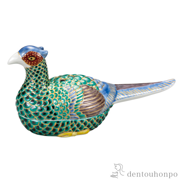 【送料無料】雉香炉 仁清風 8.5号≪在庫確認後、通常即日で出荷≫ ( 木箱名入れ有料 お香 線香 リラックス 仏具 人気 九谷焼 )