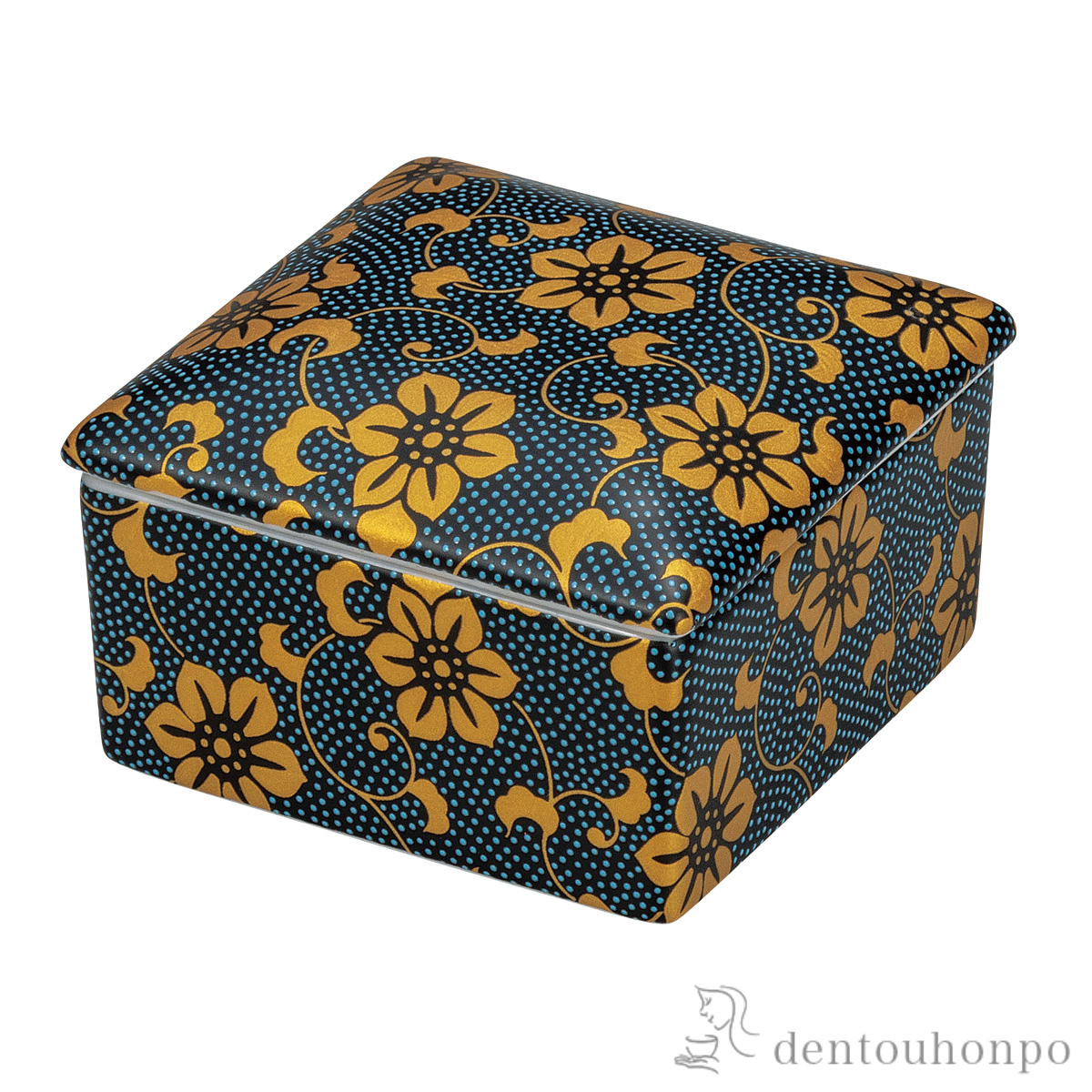 陶箱 青粒鉄仙≪在庫確認後、通常即日で出荷≫ ( 手作り サイドテーブル チェスト リビング 人気 九谷焼 )