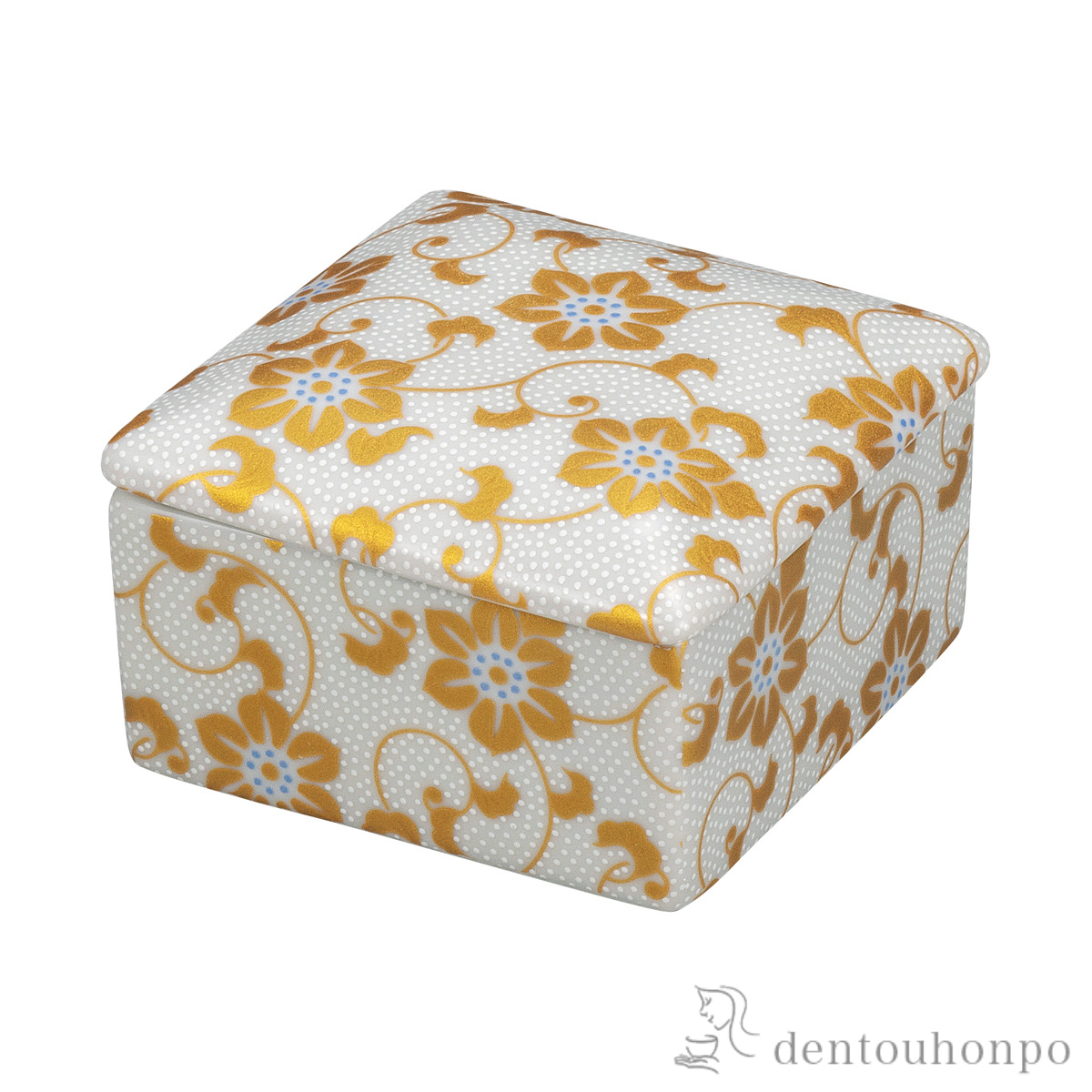 陶箱 白粒鉄仙≪在庫確認後、通常即日で出荷≫ ( 手作り サイドテーブル チェスト リビング 人気 九谷焼 )