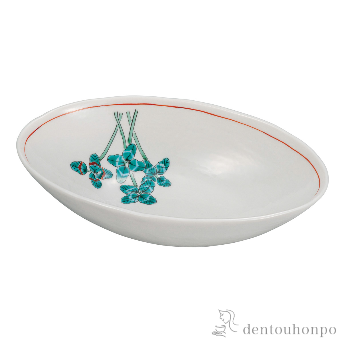 【送料無料】鉢 クローバー 7号≪在庫確認後、通常即日で出荷≫ ( 和食 食器 おつまみ 朝食 煮物 九谷焼 )