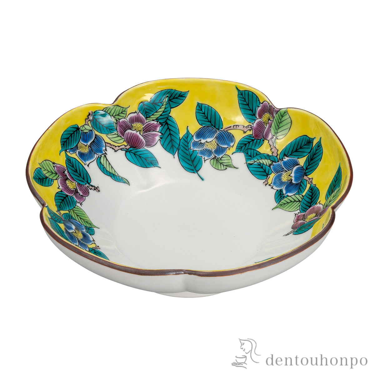 【送料無料】鉢 吉田屋椿 7号≪在庫確認後、通常即日で出荷≫ ( 和食 食器 おつまみ 朝食 煮物 九谷焼 )