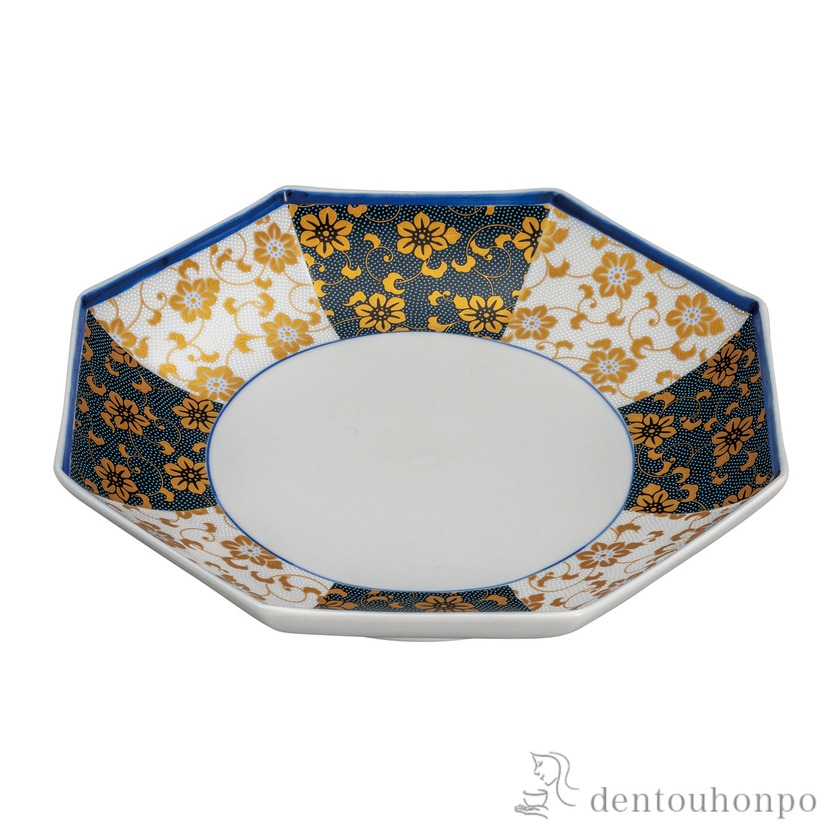 【送料無料】鉢 鉄仙文 8号≪在庫確認後、通常即日で出荷≫ ( 和食 食器 おつまみ 朝食 煮物 九谷焼 )