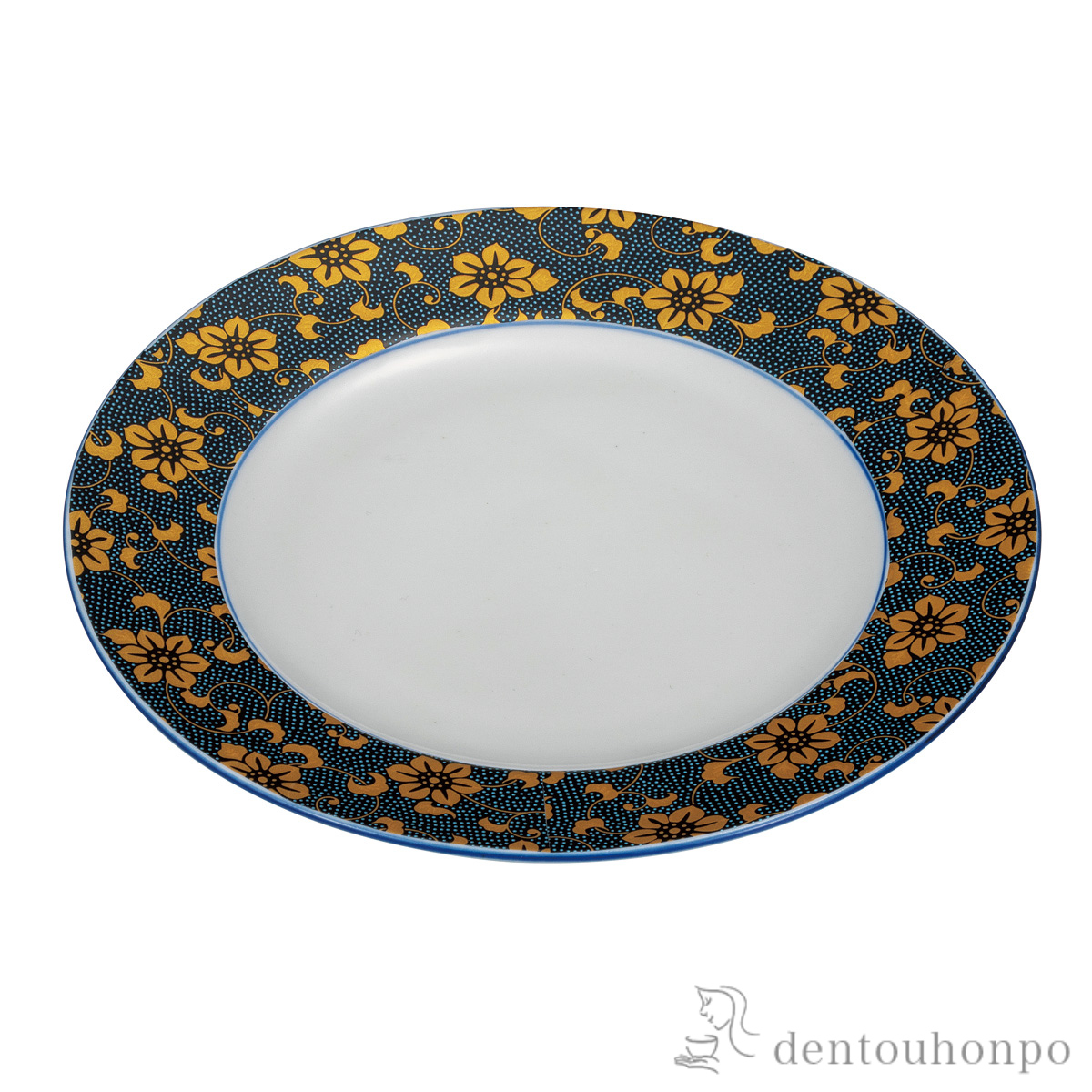 盛皿 青粒鉄仙   6.5号≪在庫確認後、通常即日で出荷≫ ( 和食 食器 おつまみ 朝食 煮物 九谷焼 )