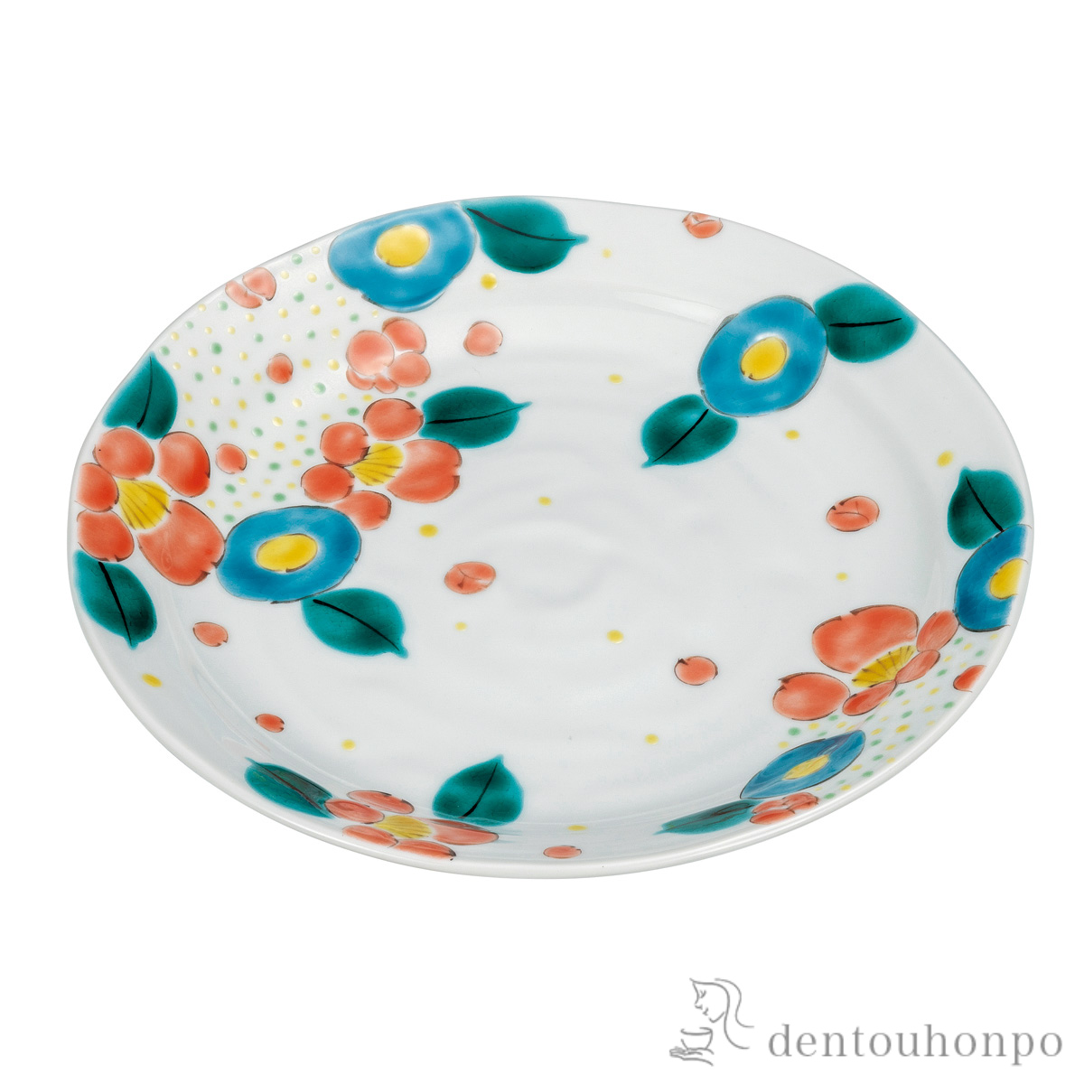 盛皿 花ちらし 8号≪在庫確認後、通常即日で出荷≫ ( 和食 食器 おつまみ 朝食 煮物 九谷焼 )