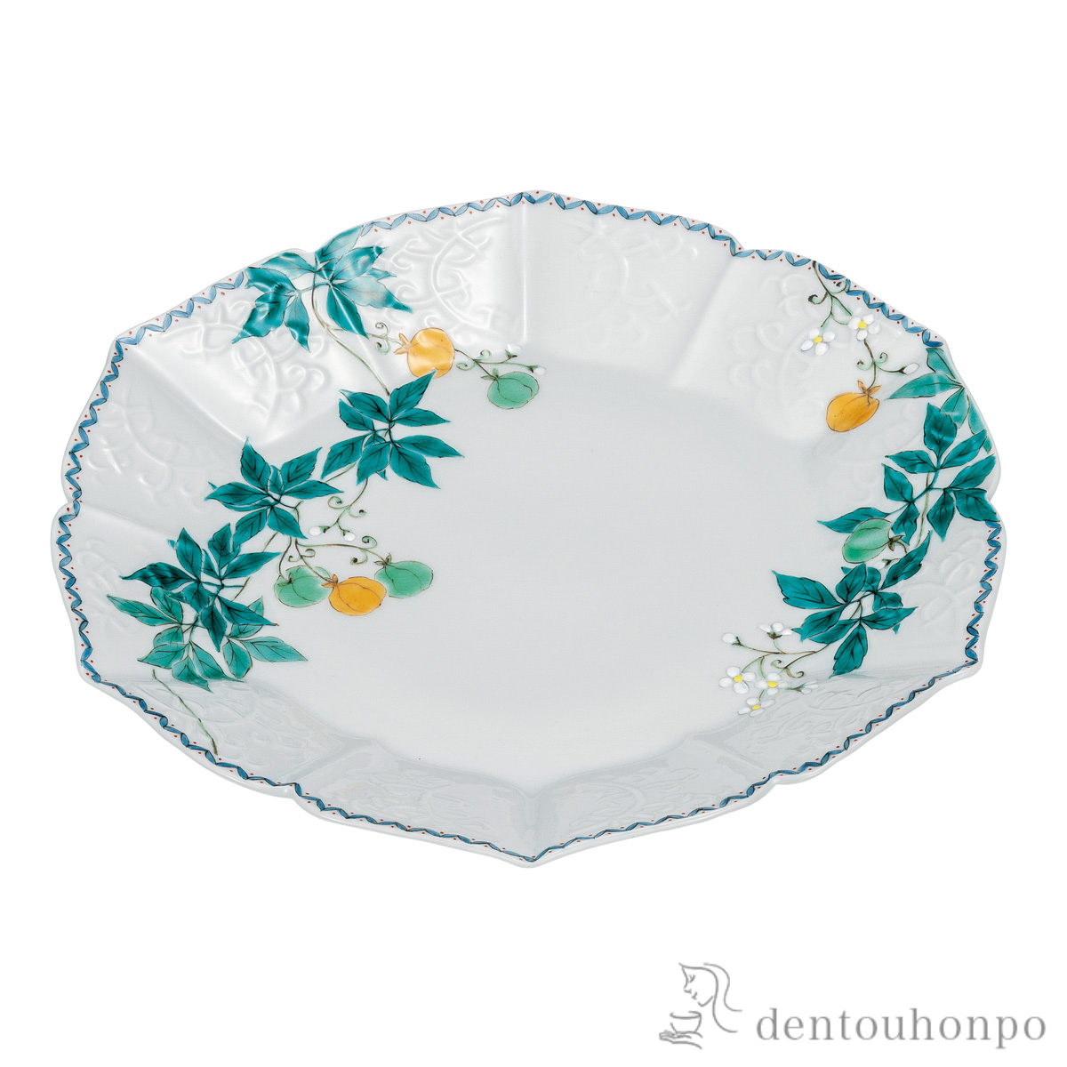 【送料無料】盛皿 風船かずら 9号≪在庫確認後、通常即日で出荷≫ ( 和食 食器 料理 食器 パーティー 九谷焼 )