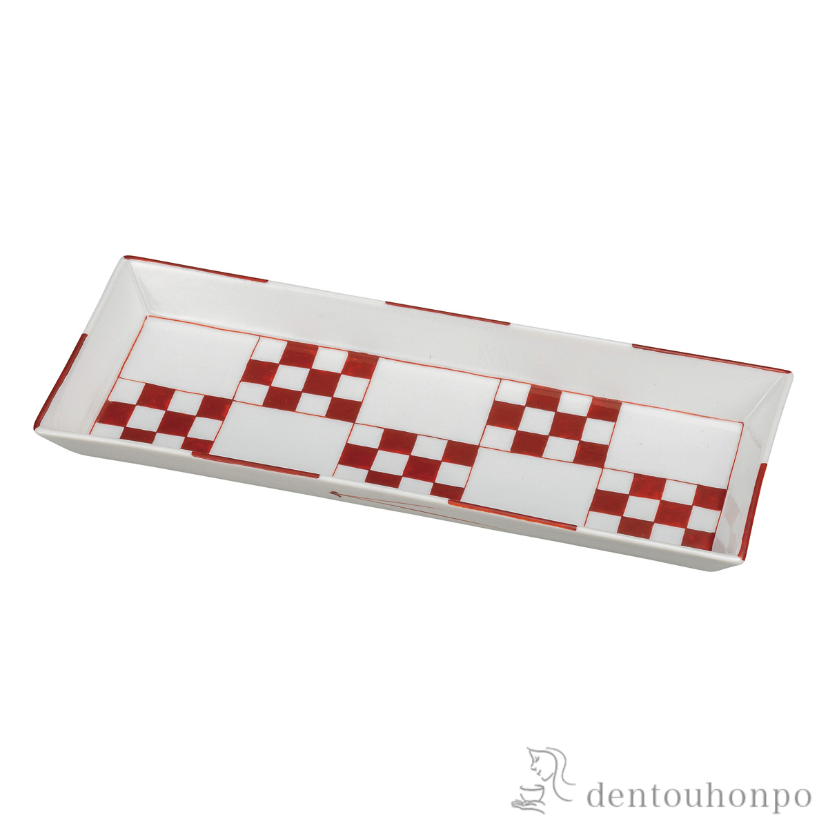 【送料無料】盛皿 市松文様 9.5号≪在庫確認後、通常即日で出荷≫ ( 和食 食器 料理 食器 パーティー 九谷焼 )