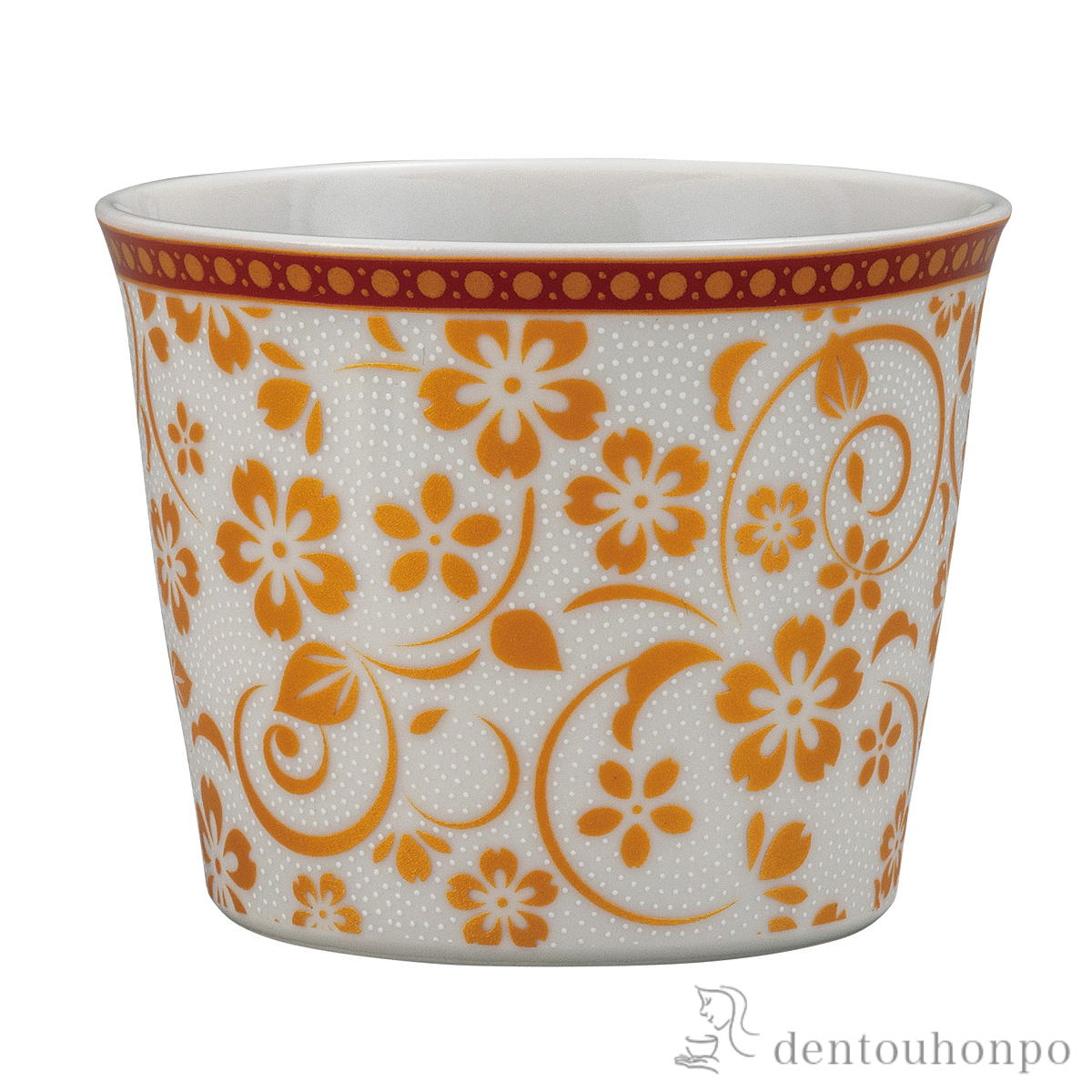 【送料無料】そば猪口 白粒桜≪在庫確認後、通常即日で出荷≫ ( そばちょこ コップ 蕎麦猪口 冷酒カップ 来客用 九谷焼 )