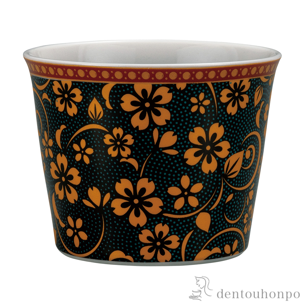 【送料無料】そば猪口 青粒桜≪在庫確認後、通常即日で出荷≫ ( そばちょこ コップ 蕎麦猪口 冷酒カップ 来客用 九谷焼 )