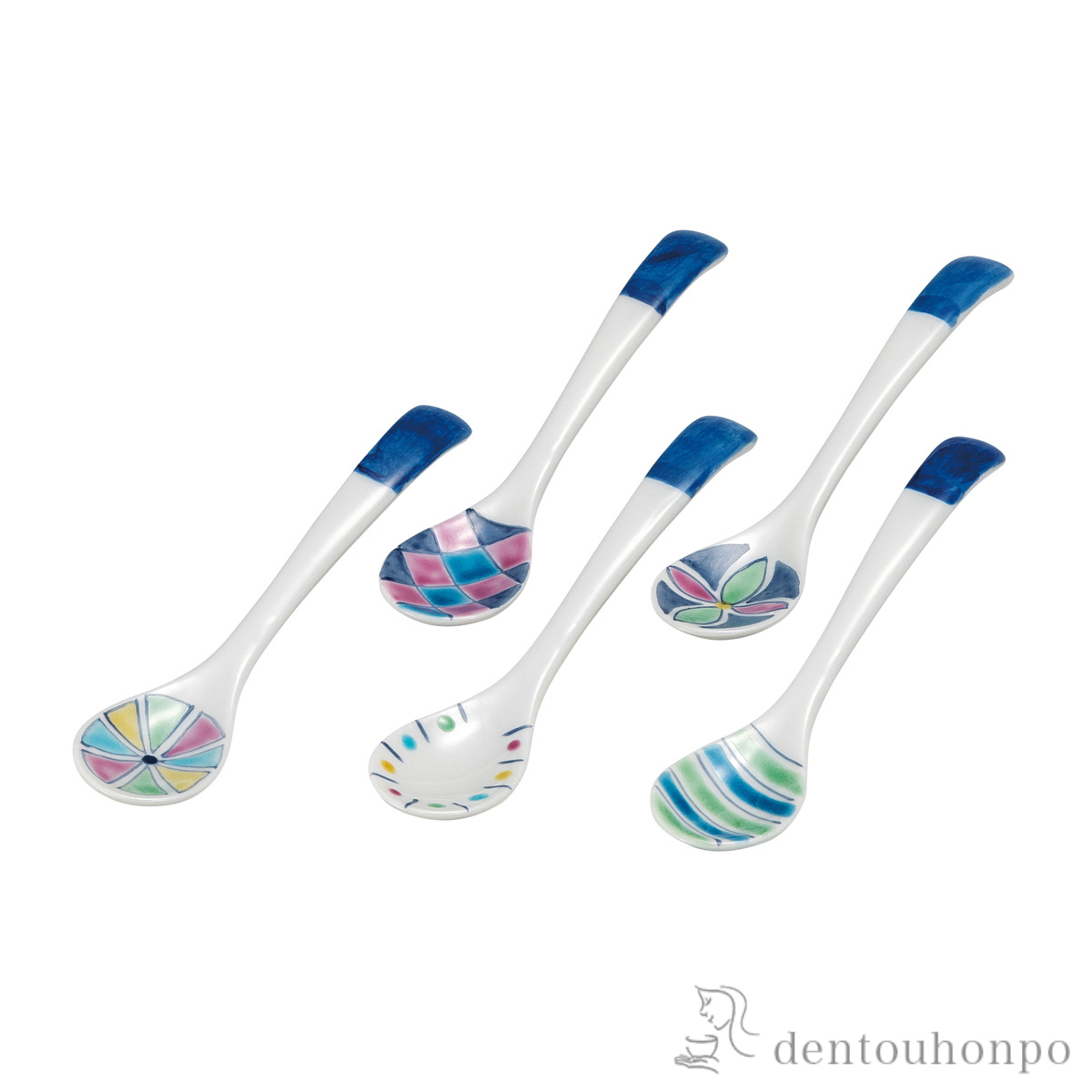 スプーンセット 色絵≪在庫確認後、通常即日で出荷≫ ( カトラリー ティー コーヒー スープ 出産祝い 九谷焼 )