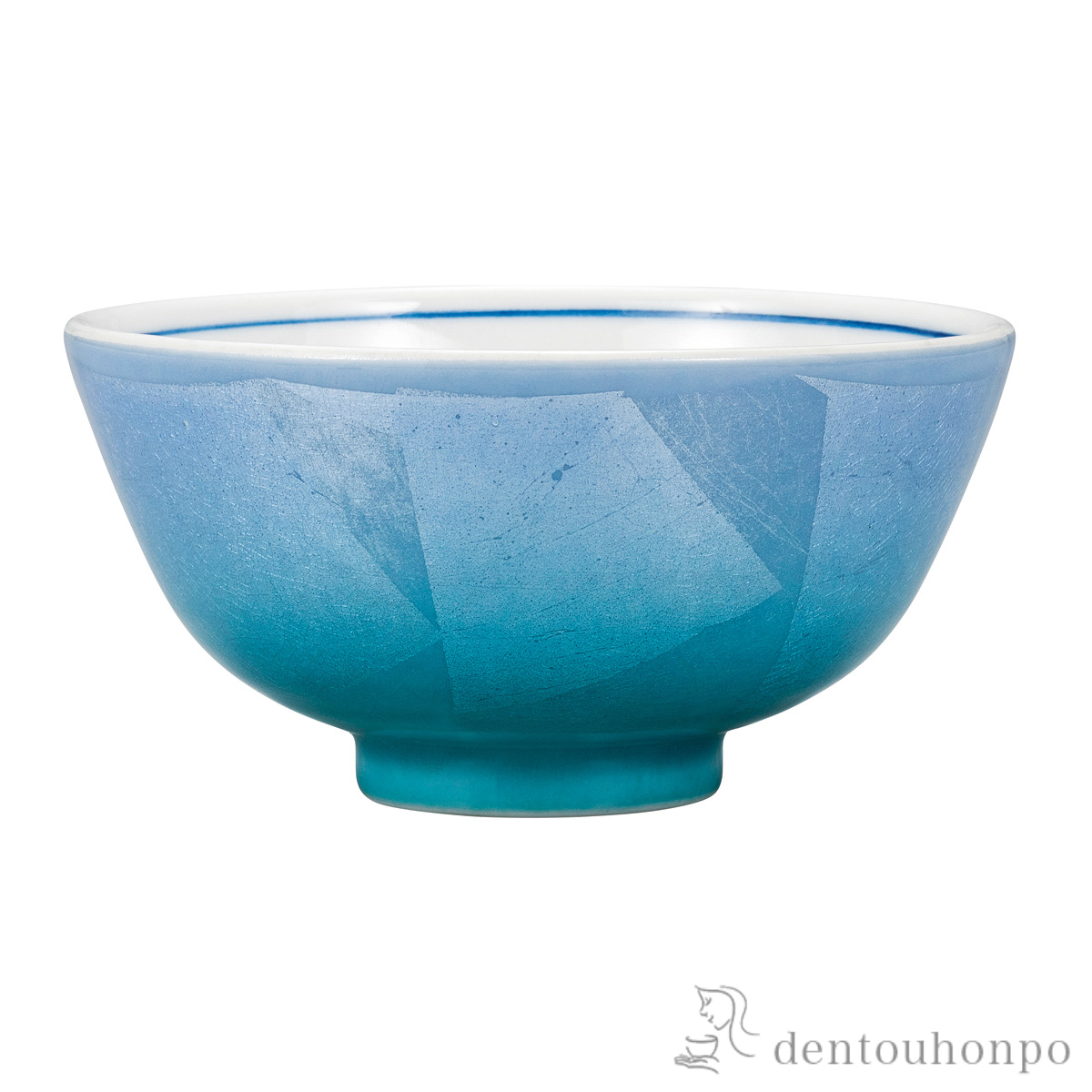 【送料無料】飯碗 二色銀彩≪在庫確認後、通常即日で出荷≫ ( ごはん 白ご飯 お茶碗 飯碗 おすすめ 九谷焼 )