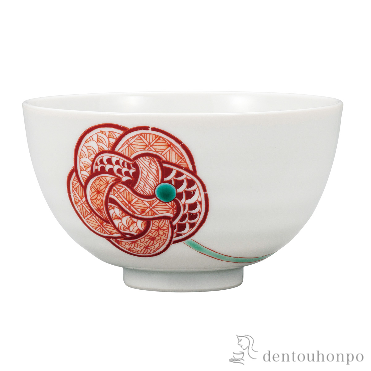 飯碗 赤絵水引≪在庫確認後、通常即日で出荷≫ ( ごはん 白ご飯 お茶碗 飯碗 おすすめ 九谷焼 )