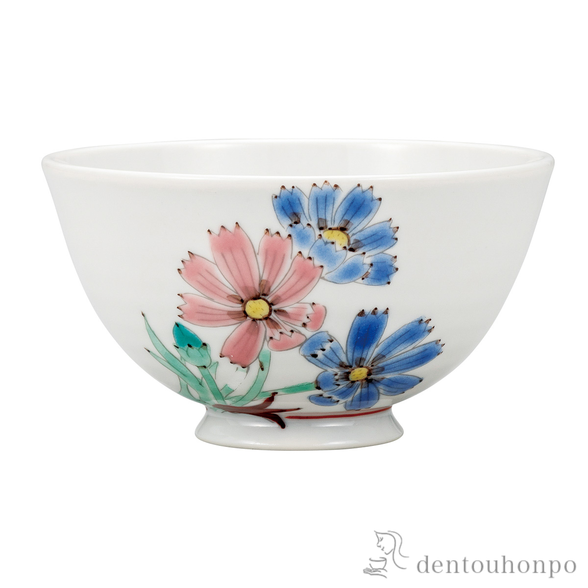 軽量飯碗 コスモス≪在庫確認後、通常即日で出荷≫ ( ごはん 白ご飯 お茶碗 飯碗 おすすめ 九谷焼 )